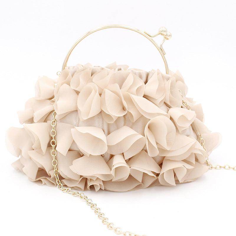 Elegant Portable Flower Bag for Women - Perfect for Dinner Parties, Weddings & Special Occasions | Fashionable Clutch Handbag with Floral Design | Great for Evening Events, Date Nights & Formal Gatherings