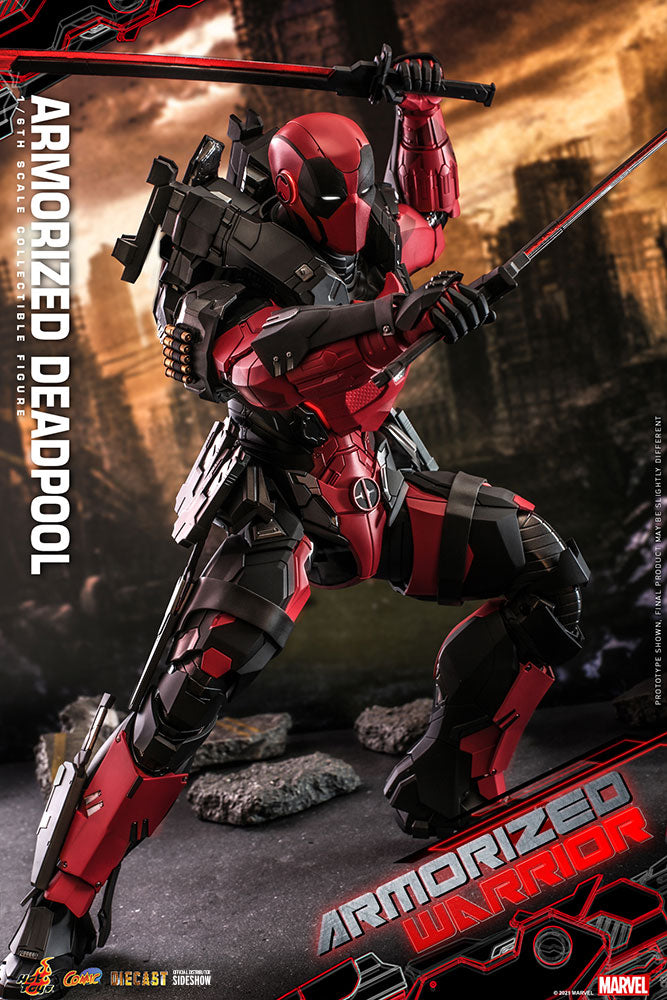 Hot Toys Marvel Comics Masterpiece Series Armorized Deadpool Diecast 1/6 Scale 12