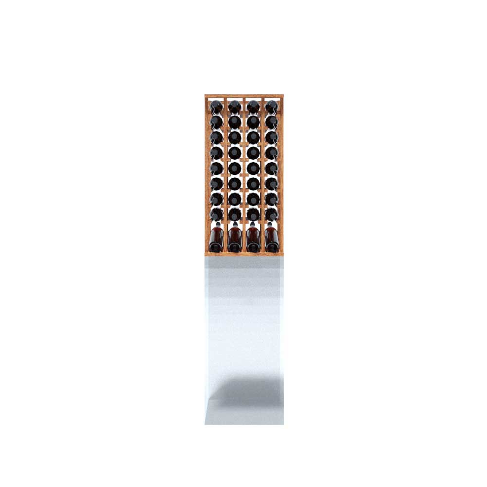 4 Column 36 Bottle 38.25 Inch Wine Rack with Display - Perfect for Home Bar, Kitchen, or Wine Cellar Organization