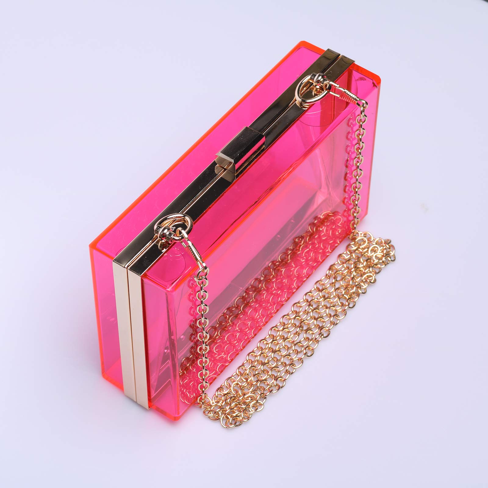 Elegant Women's Acrylic Transparent Evening Clutch Bag - Vintage Style Banquet Handbag for Parties, Weddings & Formal Events
