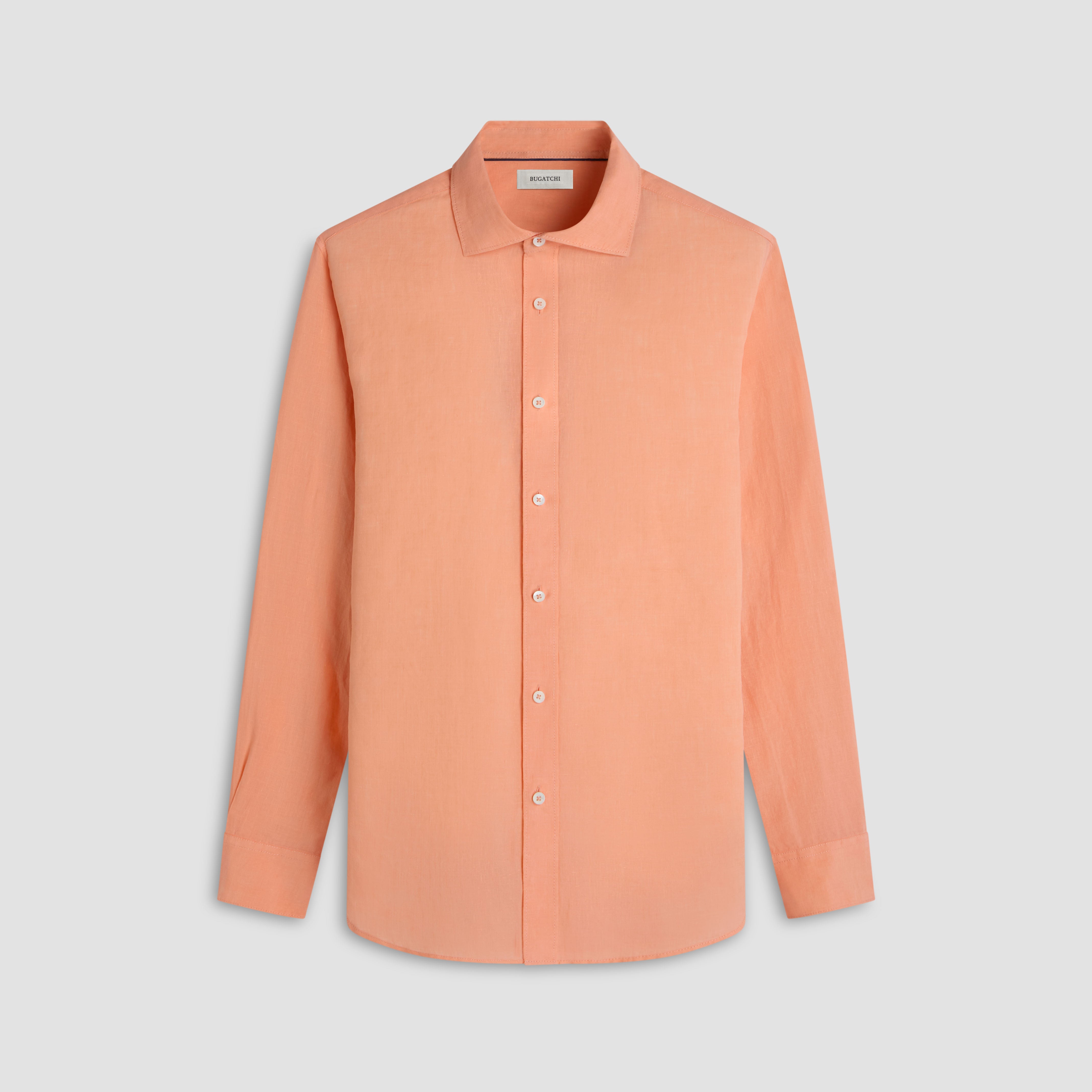 Premium Axel Solid Linen Shirt for Men - Breathable & Comfortable Summer Casual Wear - Perfect for Beach, Office & Outdoor Activities