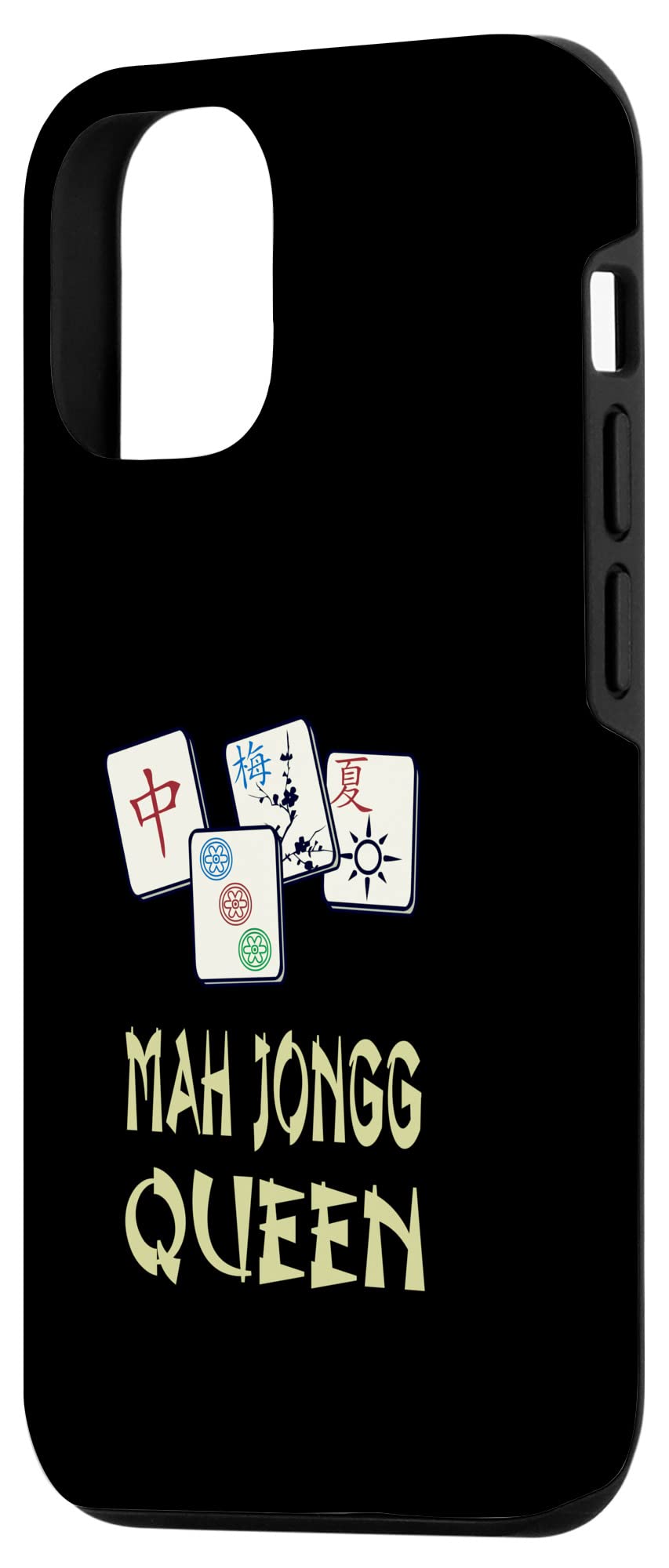 iPhone 12/12 Pro Cute Mahjong Tile Phone Case - Stylish Chinese Jewish Game Design for Protection & Fashion | Perfect for Game Nights, Travel & Cultural Enthusiasts