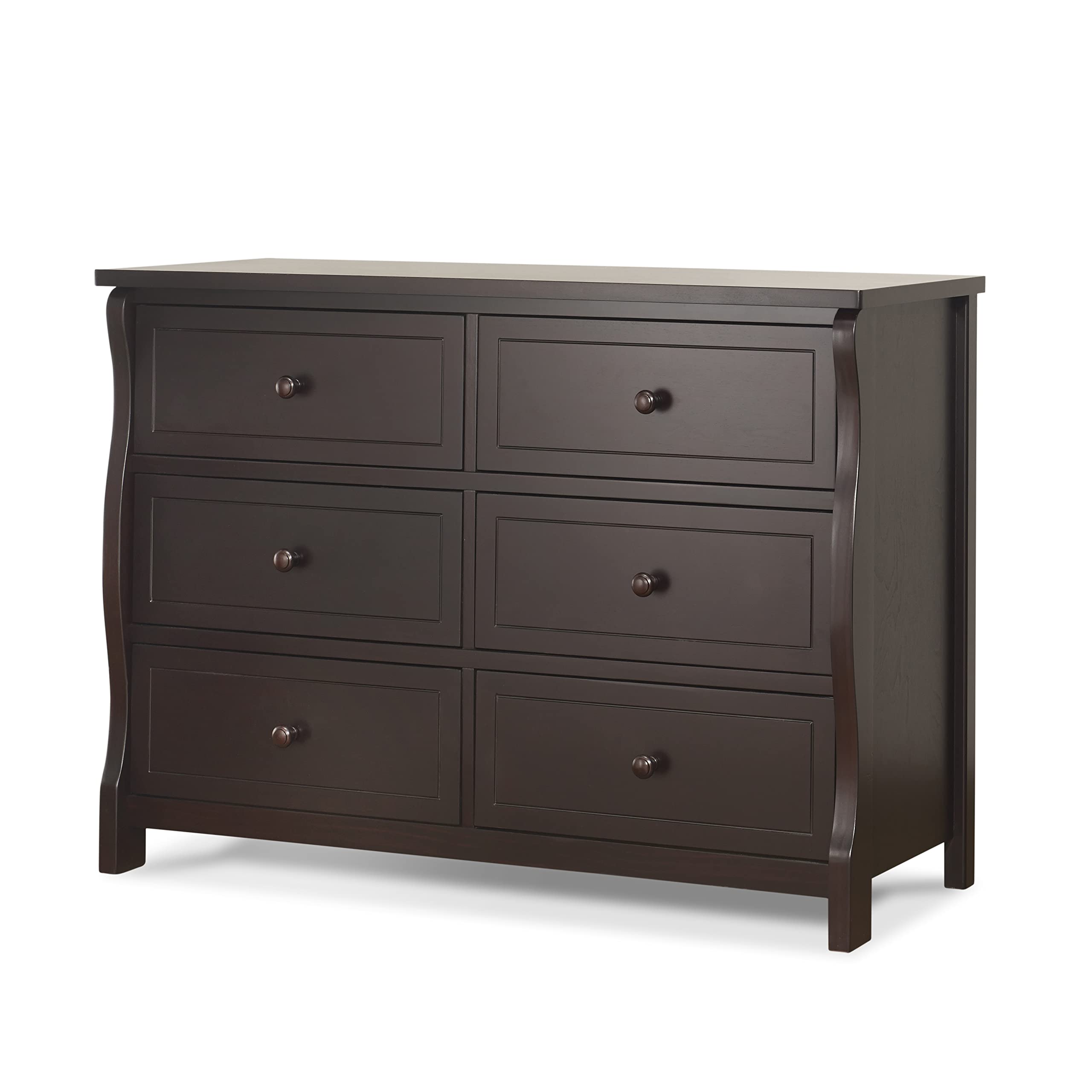 Sorelle Princeton Baby Dresser - Espresso Nursery Dresser with Drawers for Kids Bedroom, Infant Room Storage & Organization | Perfect for Baby Clothes, Diapers, and Nursery Essentials