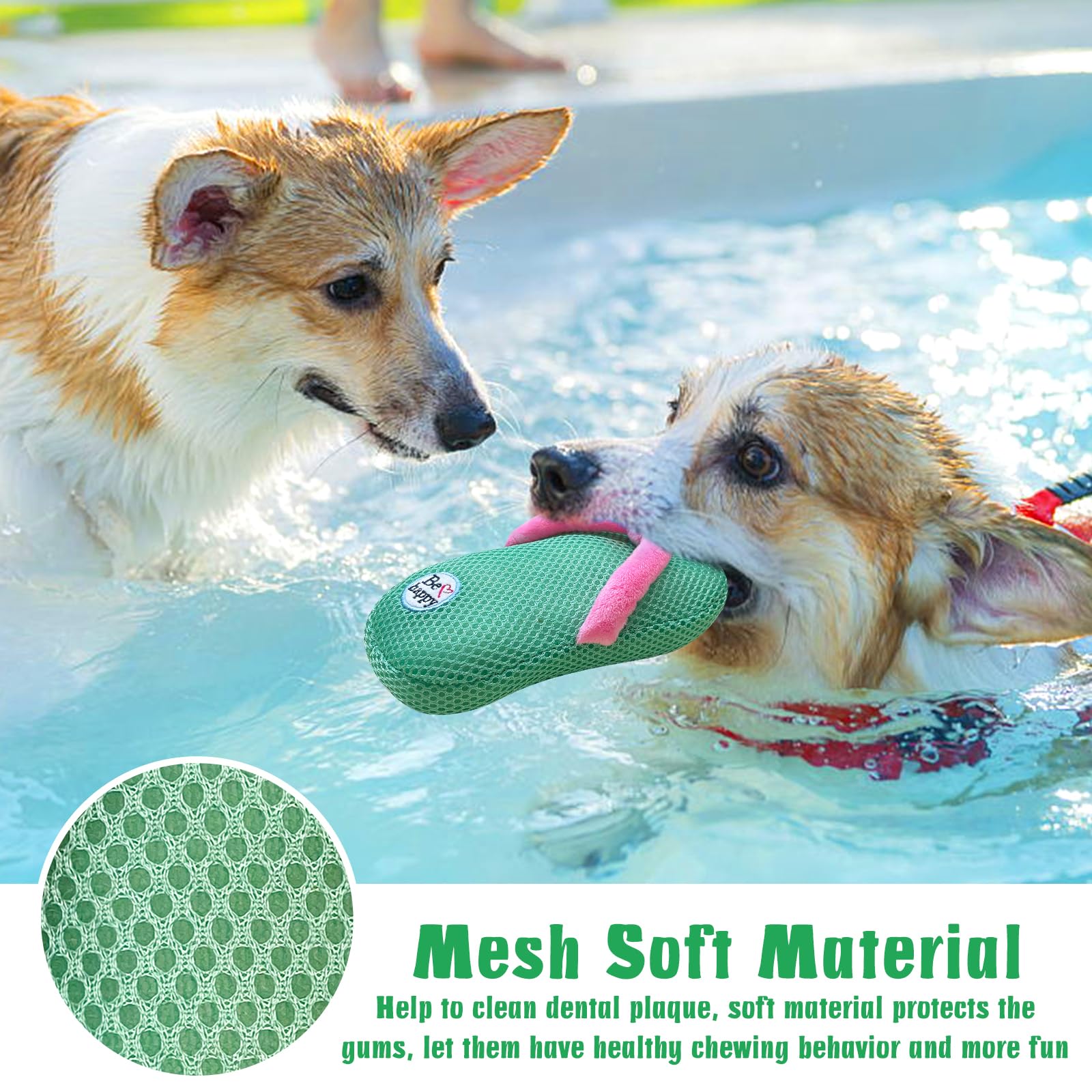 Durable Squeaky Dog Toys for Small & Medium Dogs - Floating Water & Pool Toys - Fun Chewable Pet Gifts for Playtime, Training & Outdoor Activities