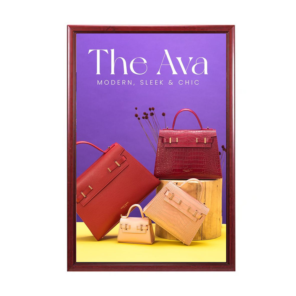 24x48 Wood Poster Frame - Durable Swing Frame for Art, Photos & Posters - Perfect for Home Decor, Galleries & Trade Shows