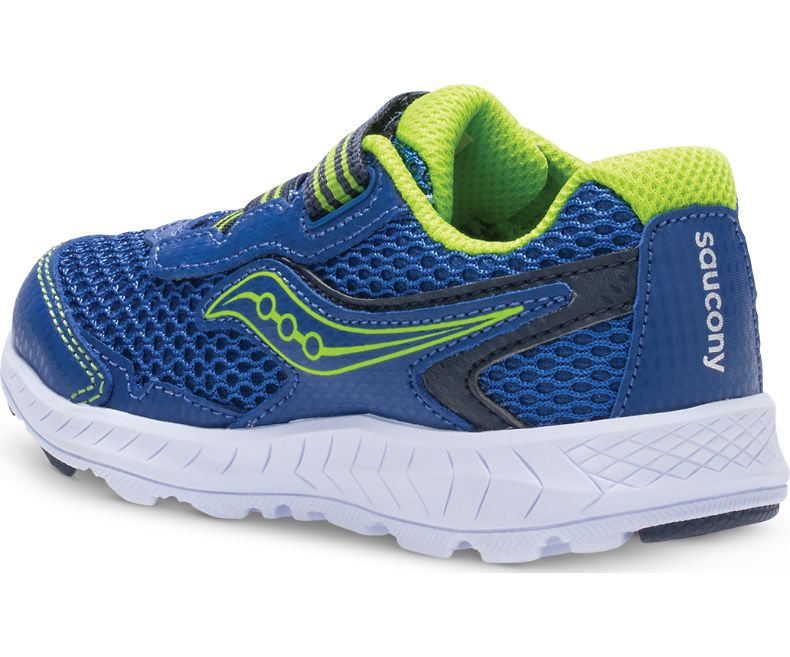 Saucony Ride 10 Toddler Sneakers - Blue/Navy - Medium Width A/C - Comfortable Running Shoes for Kids - Perfect for Playground, School & Daily Activities