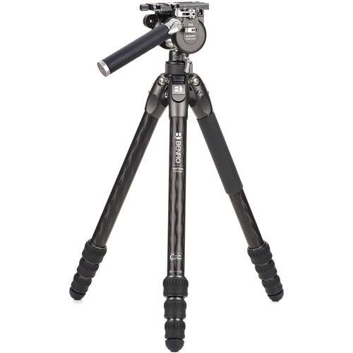 Benro Tortoise 4 Section Carbon Fiber Tripod with FS36PRO Head - Professional Travel & Outdoor Photography Tripod for DSLR Cameras