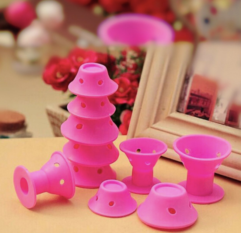 No Heat Soft Rubber Magic Hair Care Rollers - Silicone Hair Curlers for Easy Styling | Perfect for Home, Salon & Travel Use