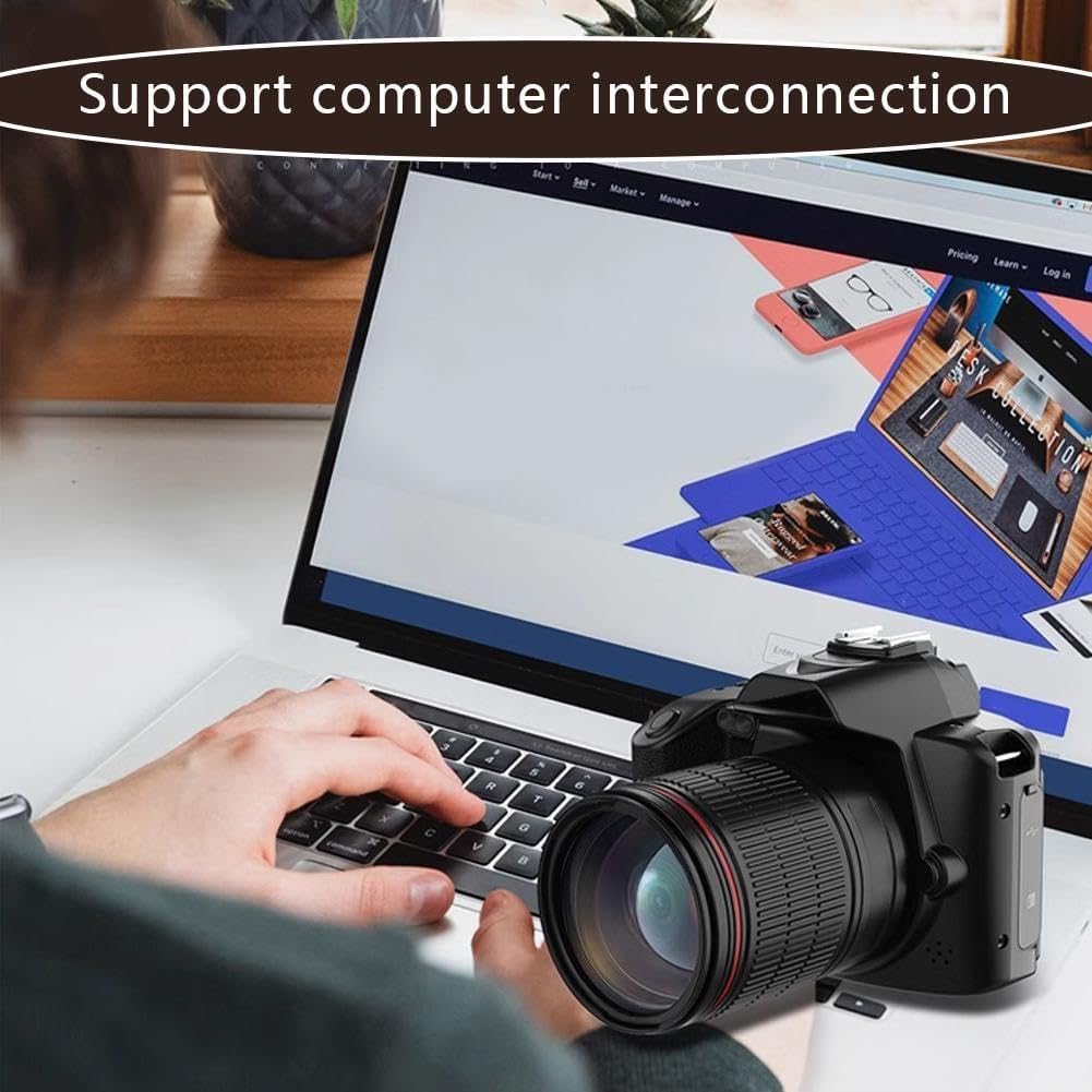 BOWTONG 4K Ultra HD Camcorder with 16X Digital Zoom, WiFi, IR Night Vision & Fill Light - Perfect for YouTube Vlogging, Travel Videos, and Home Recording