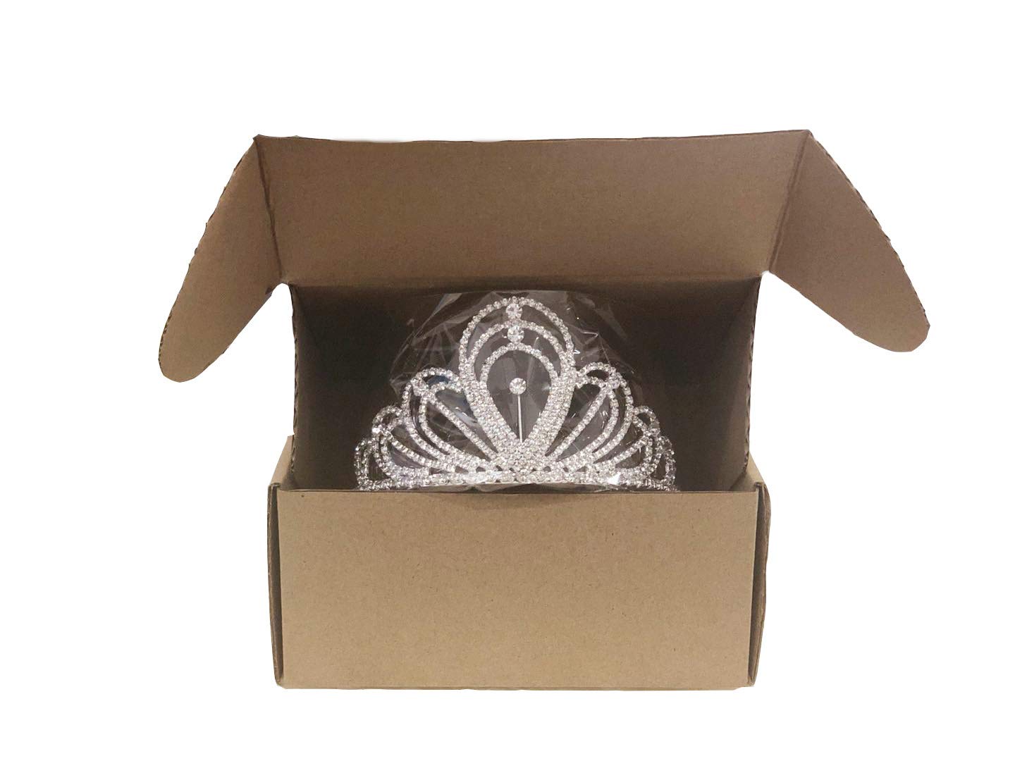 Sparkling Rhinestone Crystal Tiara Crown for Weddings, Bridal, Princess, Birthday & Halloween Parties - Elegant Silver Headband | Perfect for Brides, Pageants, Costumes & Special Occasions