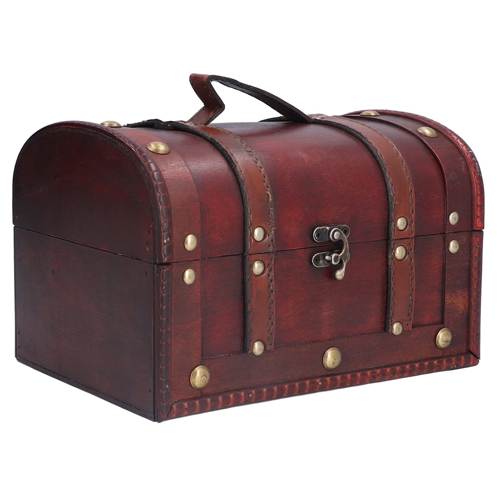 Vintage Wooden Storage Box - Handcrafted Retro Decorative Box for Home Office Desktop, Gift Wrapping, Jewelry & Keepsake Organization - Perfect for Wedding, Birthday & Housewarming Gifts