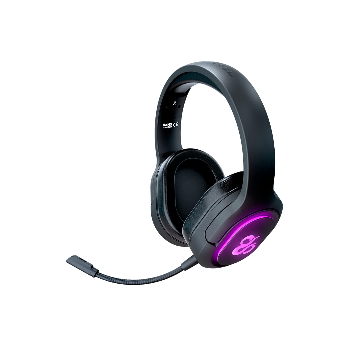 Newskill Scylla Wireless Gaming Headset with Detachable Mic - RGB Lighting, Noise Cancelling - Compatible with PC, PS4, Xbox One, Switch & Smartphone - Perfect for Esports, Streaming & Online Gaming