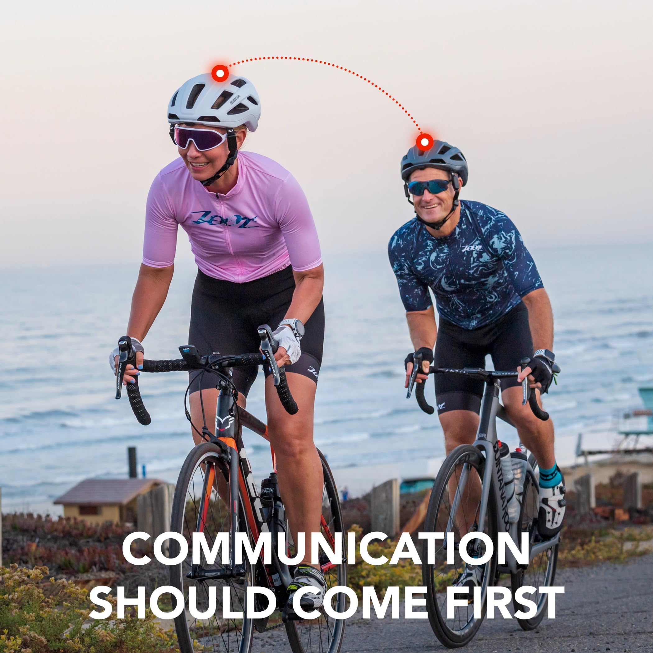 Sena C1 Smart Bike Helmet with Bluetooth Intercom - Hands-Free Calling, Music Streaming & GPS Navigation - Ideal for Road Cycling, Commuting & Urban Riding