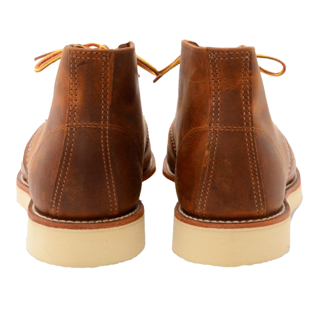 Men's WORK CHUKKA 3137 Leather Boots - Copper Rough & Tough - Durable & Comfortable for Work, Hiking & Outdoor Activities