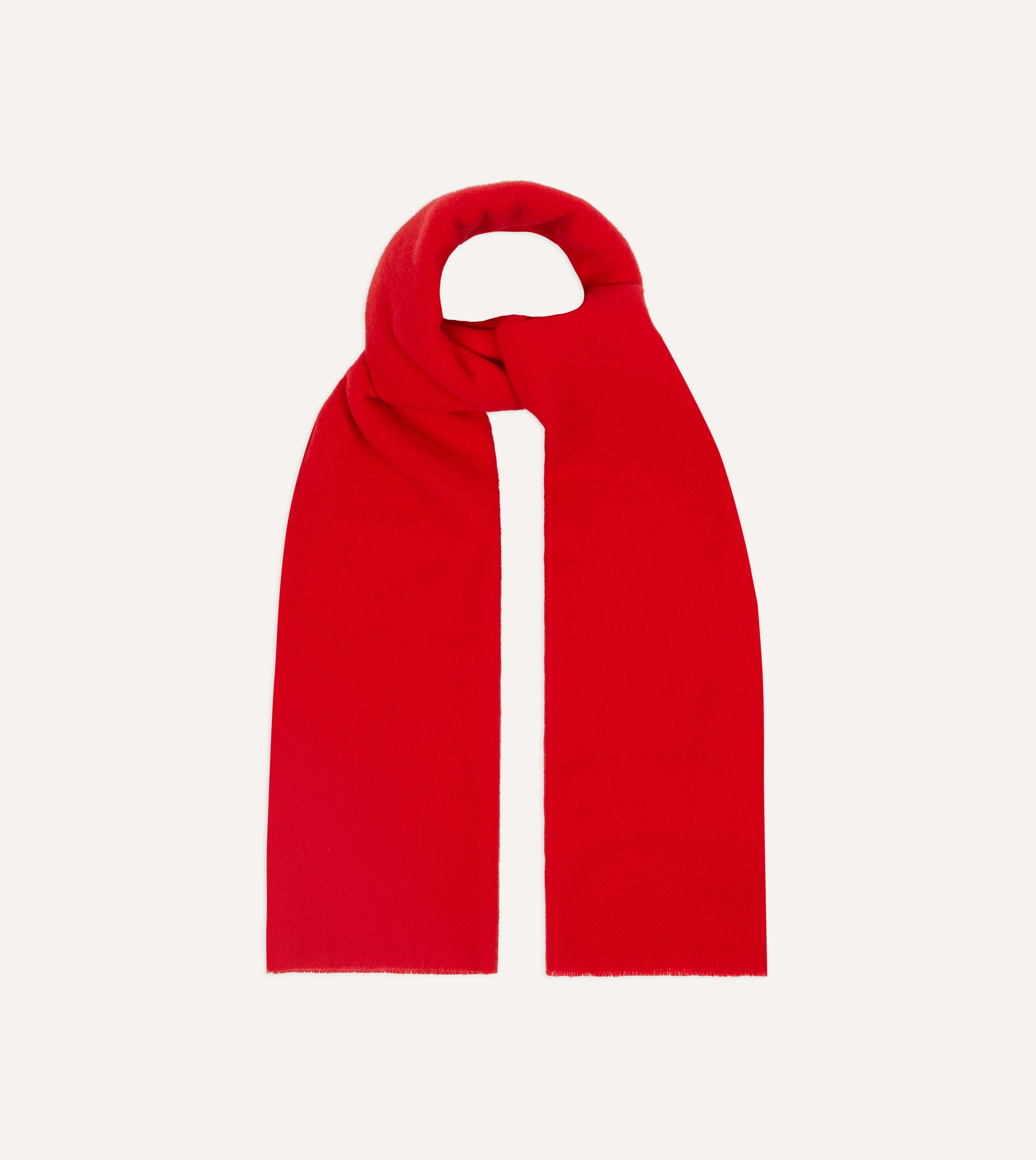 Premium Red Solid Wool Scarf for Women & Men - Soft Warm Winter Fashion Accessory - Perfect for Cold Weather, Outdoor Activities & Holiday Gifts