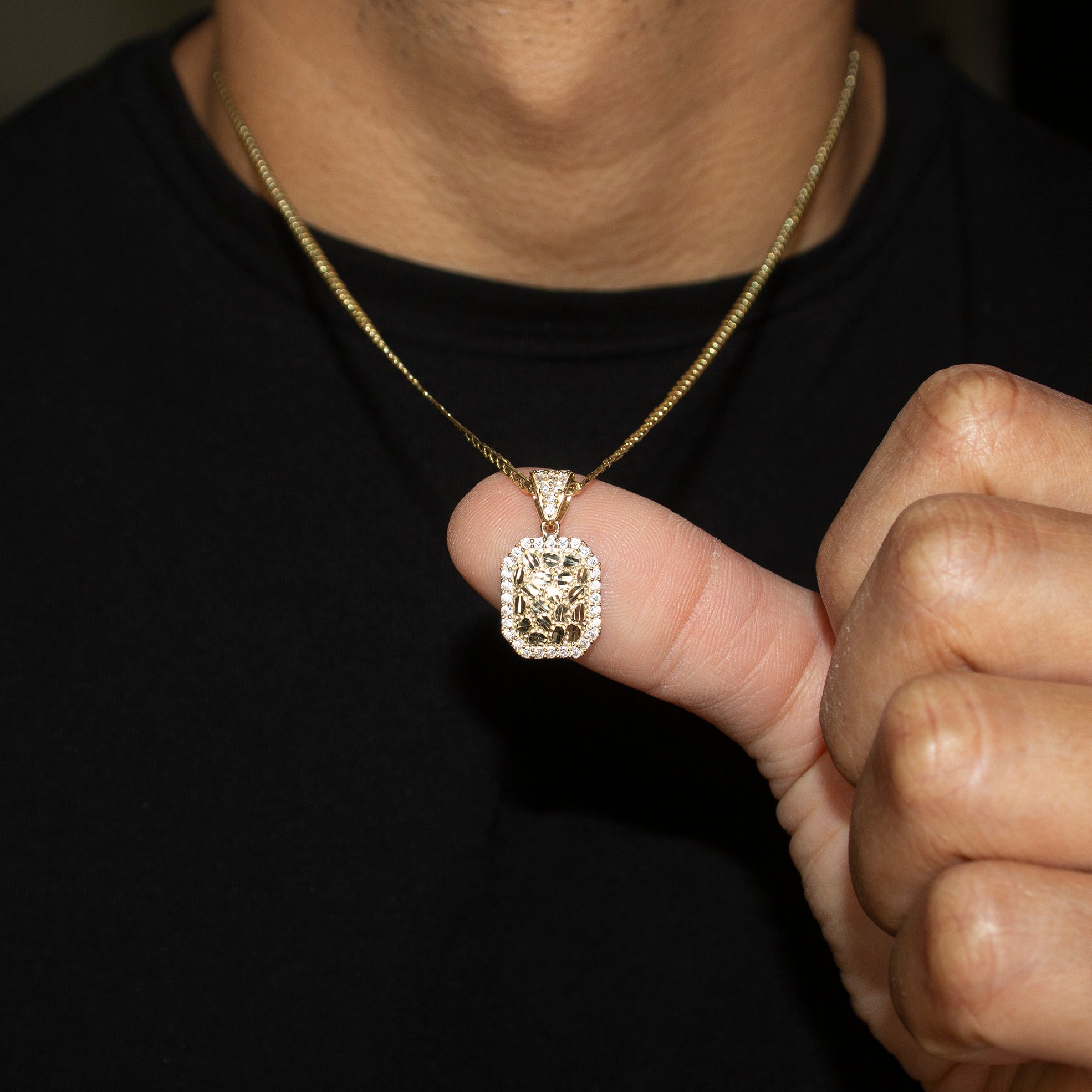 10K Yellow Gold Nugget Necklace for Women - 1.7mm to 5.7mm Sizes - Perfect for Everyday Wear, Gifts & Special Occasions