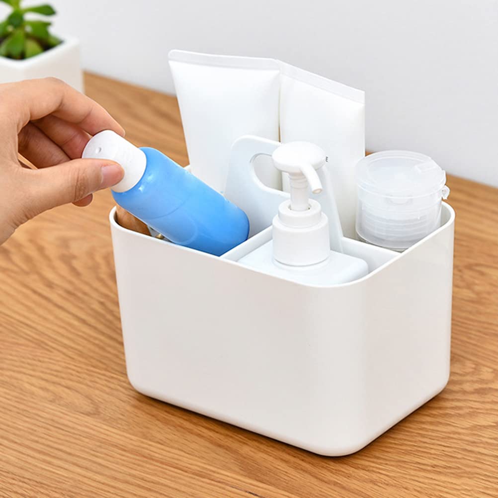 3-Compartment Plastic Shower Caddy - Portable Bathroom Storage Organizer for Shampoo, Soap & Toiletries | Dorm, Shelf & Cabinet Organizer | Perfect for College, Travel & Home Use