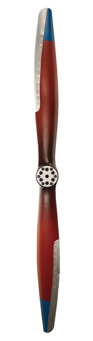 Sporty's Aviation Gifts 6-Foot Classic Wooden Propeller with Aluminum Edging - Perfect for Aviation Enthusiasts, Home Decor & Pilot Gift Ideas