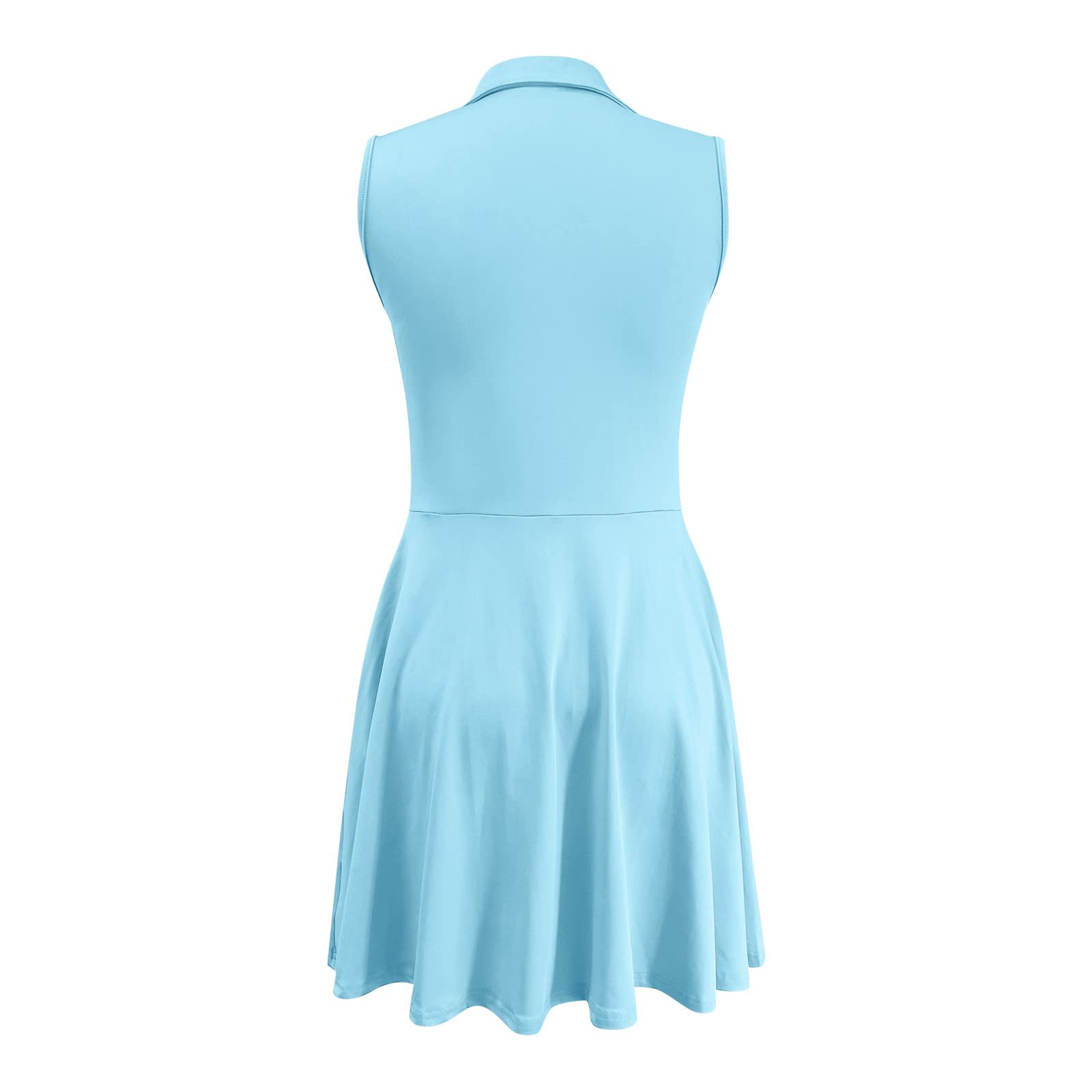 Breathable Women's Tennis Dress for Yoga, Fitness, Sports & Casual Wear - Skirted Athletic Dress for Workouts, Running, Gym & Outdoor Activities