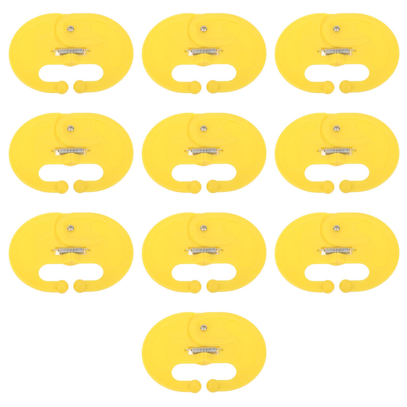 10 Pcs High-Strength Spring Lock Calf Weaner - PP Material Nose Thorn for Milk Sucking Prevention | Durable Weaning Equipment for Dairy Farms & Livestock Management