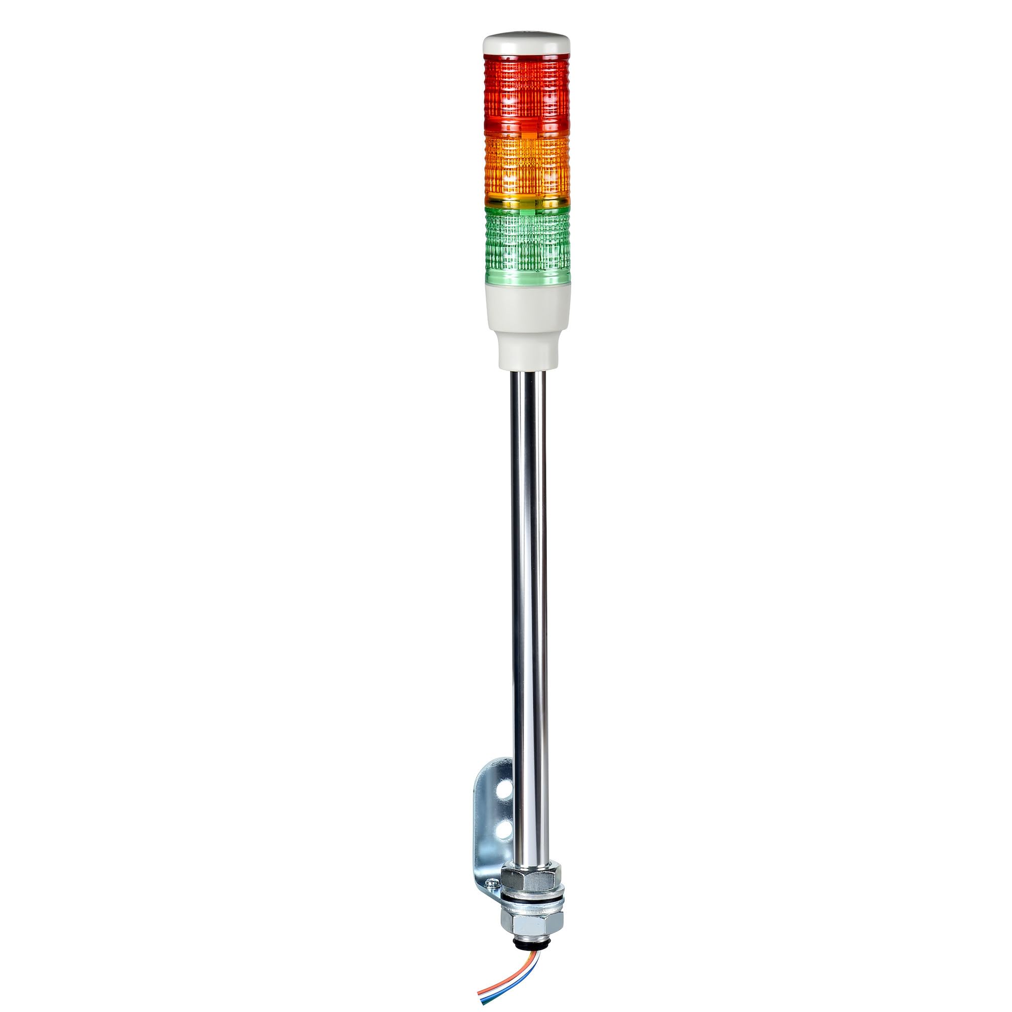 High Visibility LED Tower Light - Red, Orange, Green with Support Tube | Warning Light for Construction, Traffic Safety & Emergency Signaling