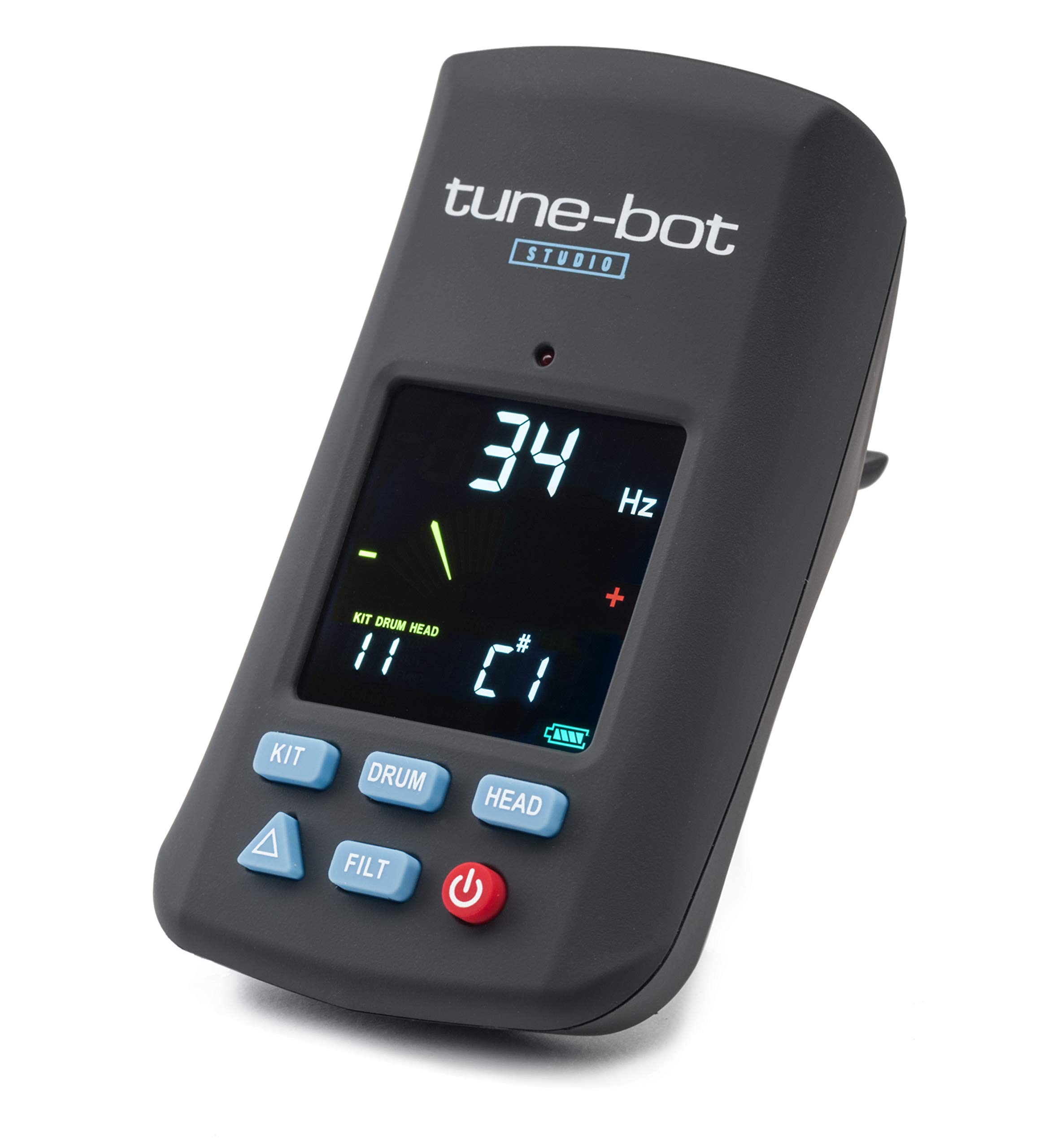Studio TBS-001 Digital Drum Tuner - Clip-On Tuner for Acoustic Drum Kits | Professional Drum Head Tension Gauge | Perfect for Live Performances & Studio Recordings