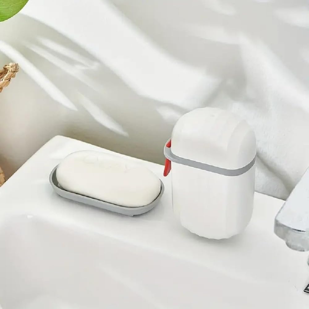 Hemiza 2-Pack Leakproof Travel Soap Box with Lid - Portable Soap Case Container with Soap Dish | Perfect for Travel, Camping, Gym & Bathroom Organization | Compact Soap Holder for Toiletries & Hygiene Essentials