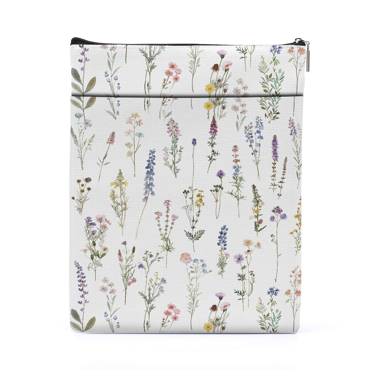 **Aesthetic Wildflower Book Sleeve - Book Cover & Protector for Readers | Perfect Book Lover Gift for Women, Girls & Besties | Great for Christmas, Graduation & Birthday | Ideal for Book Clubs, Travel & Daily Reading**