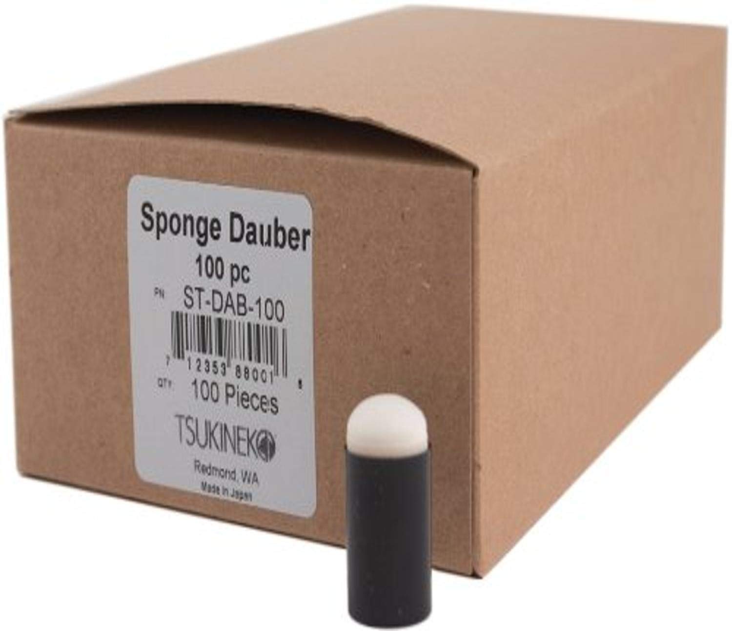 Tsukineko 100-Piece Bulk Pack Sponge Daubers for Stamping, Crafting & DIY Projects - High-Quality Ink Applicators for Scrapbooking, Card Making & Mixed Media Art