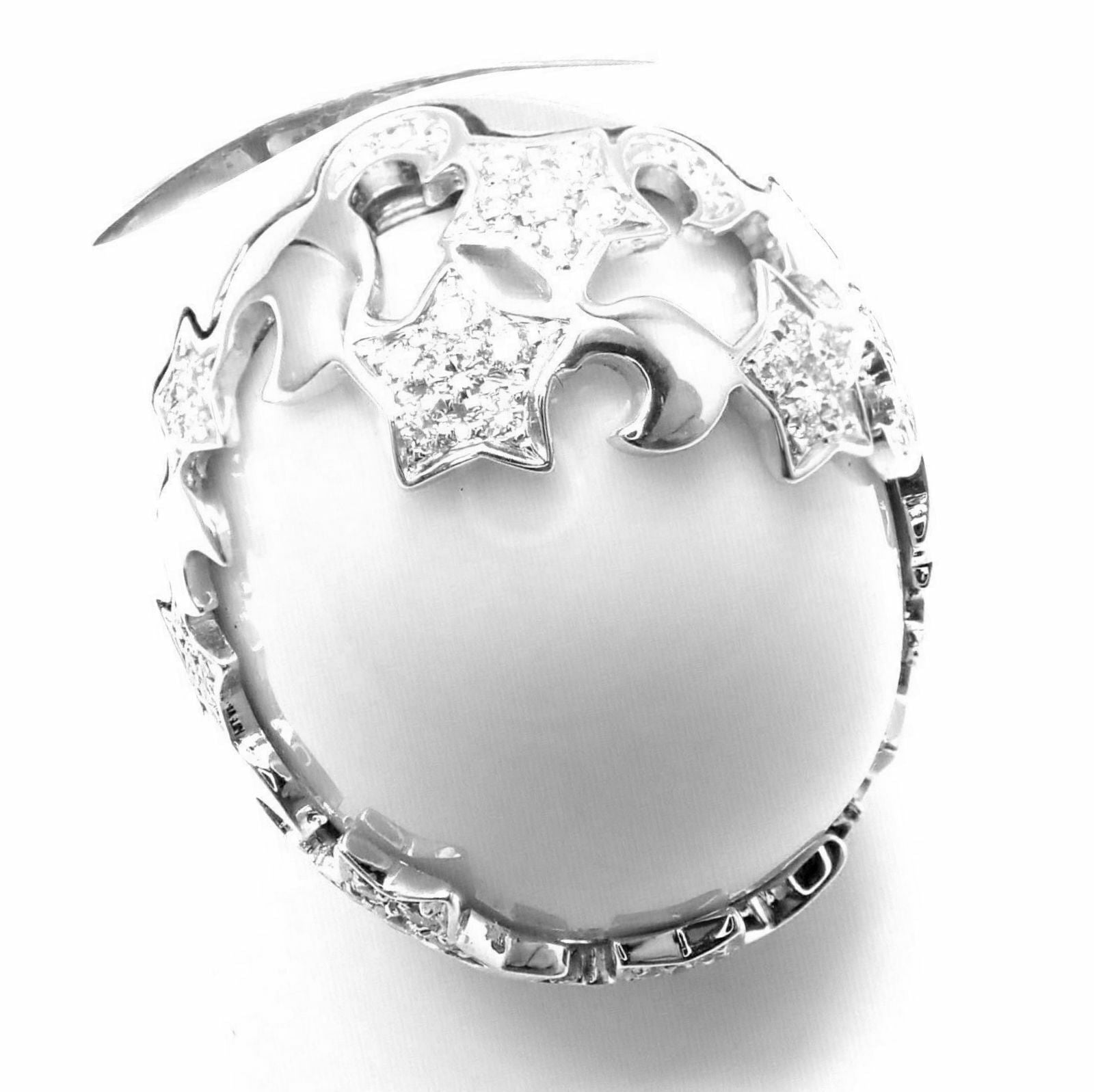 Pasquale Bruni 18k White Gold 0.65ctw Diamond Cielo Stars Ring Size 12 - Luxury Engagement, Anniversary & Special Occasion Jewelry Gift for Women
