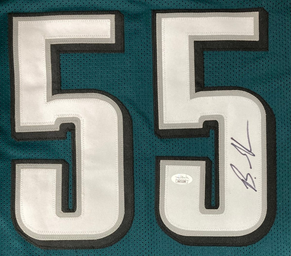 Brandon Graham Philadelphia Eagles Autographed Green NFL Football Jersey with JSA COA - Perfect for Eagles Fans, Collectors & Game Day Outfits