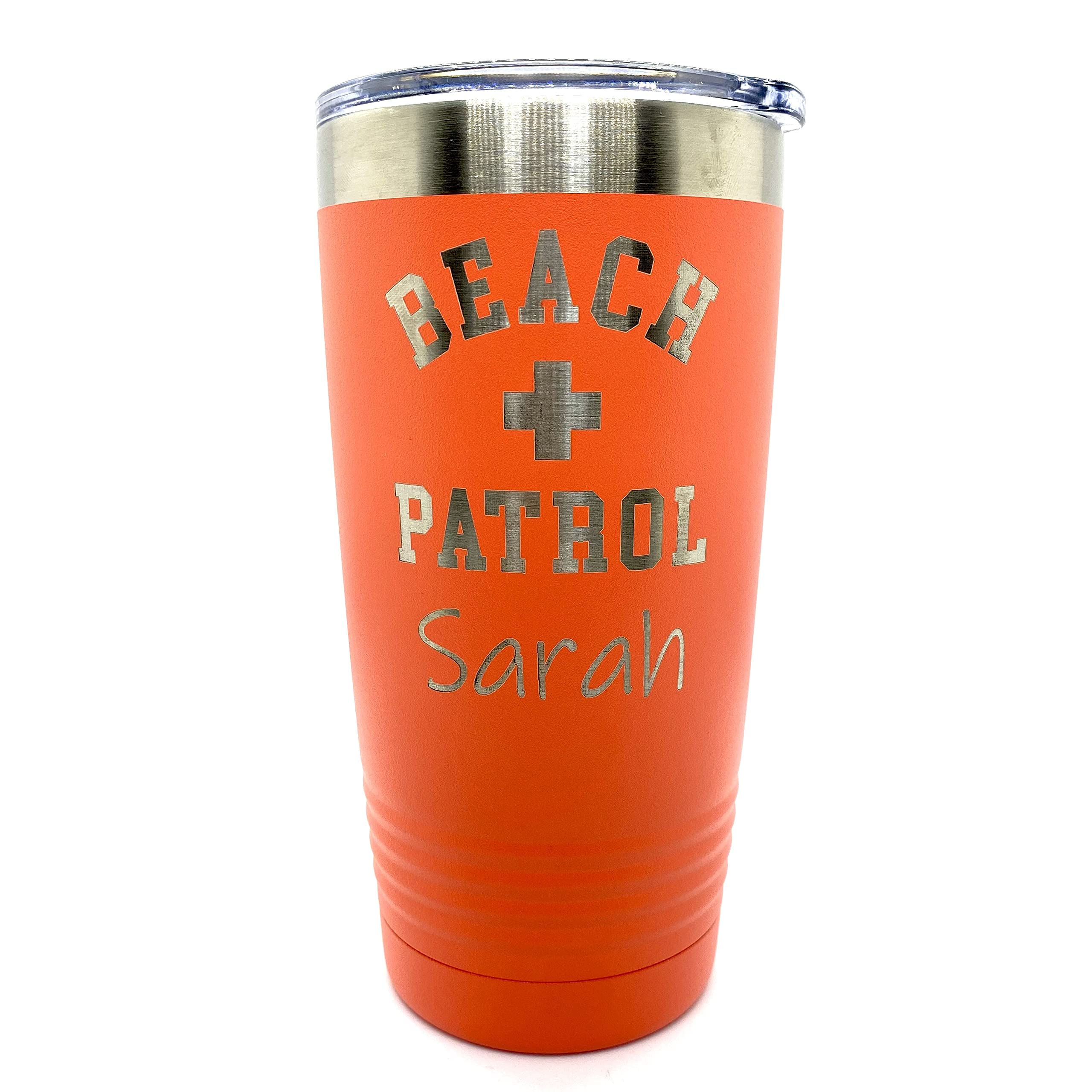 Personalized Insulated Tumbler for Lifeguards - Custom Stainless Steel Water Bottle with Lid - Perfect Gift for Him & Her - Ideal for Beach, Pool & Work - By LegacyCuts