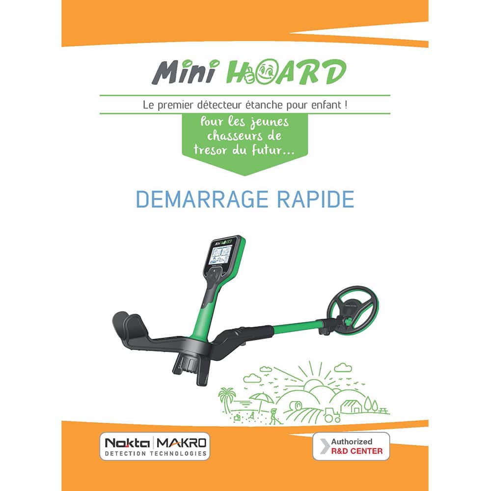 Nokta Mini Hoard Metal Detector - Quick Guide & Digital Display for Treasure Hunting | Perfect for Beach, Park & Backyard Exploration