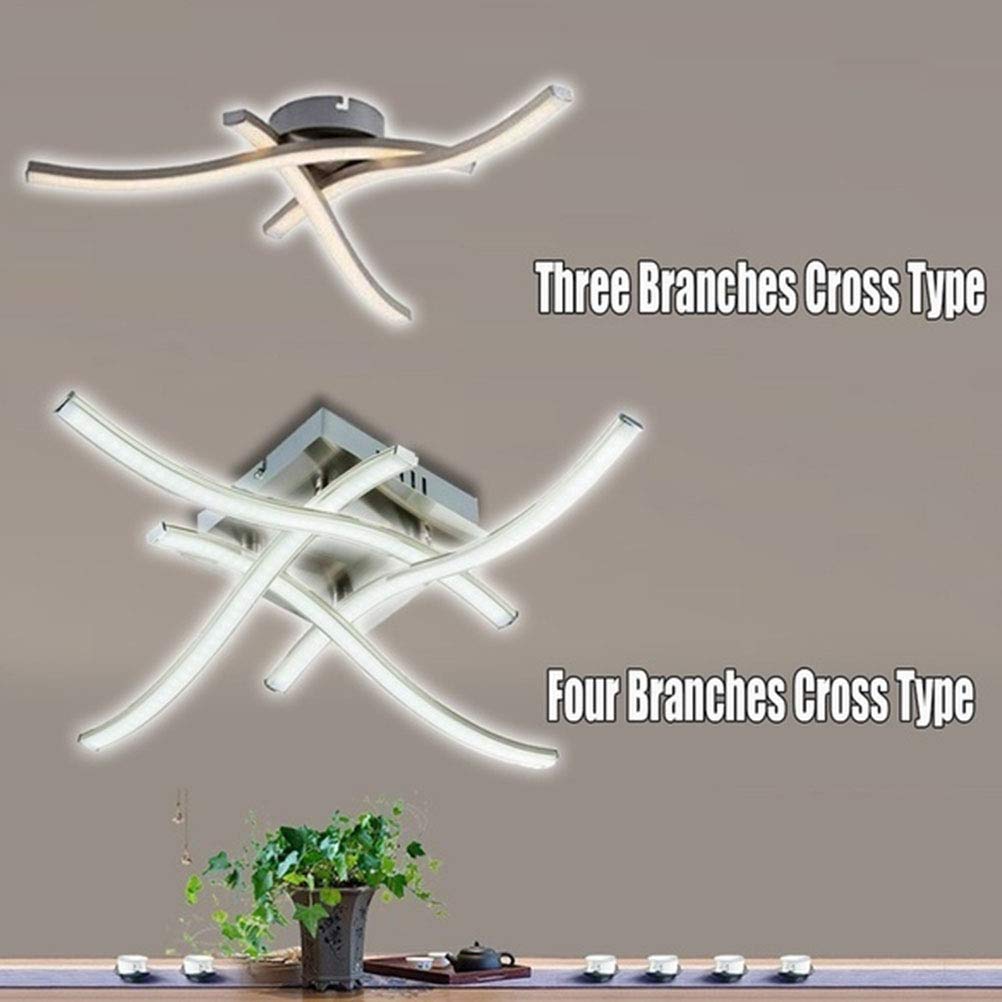 Totority 1pc LED Ceiling Light Fixture, Warm White Creative Chandelier Lamp - Perfect for Living Room, Bedroom, and Dining Room Lighting