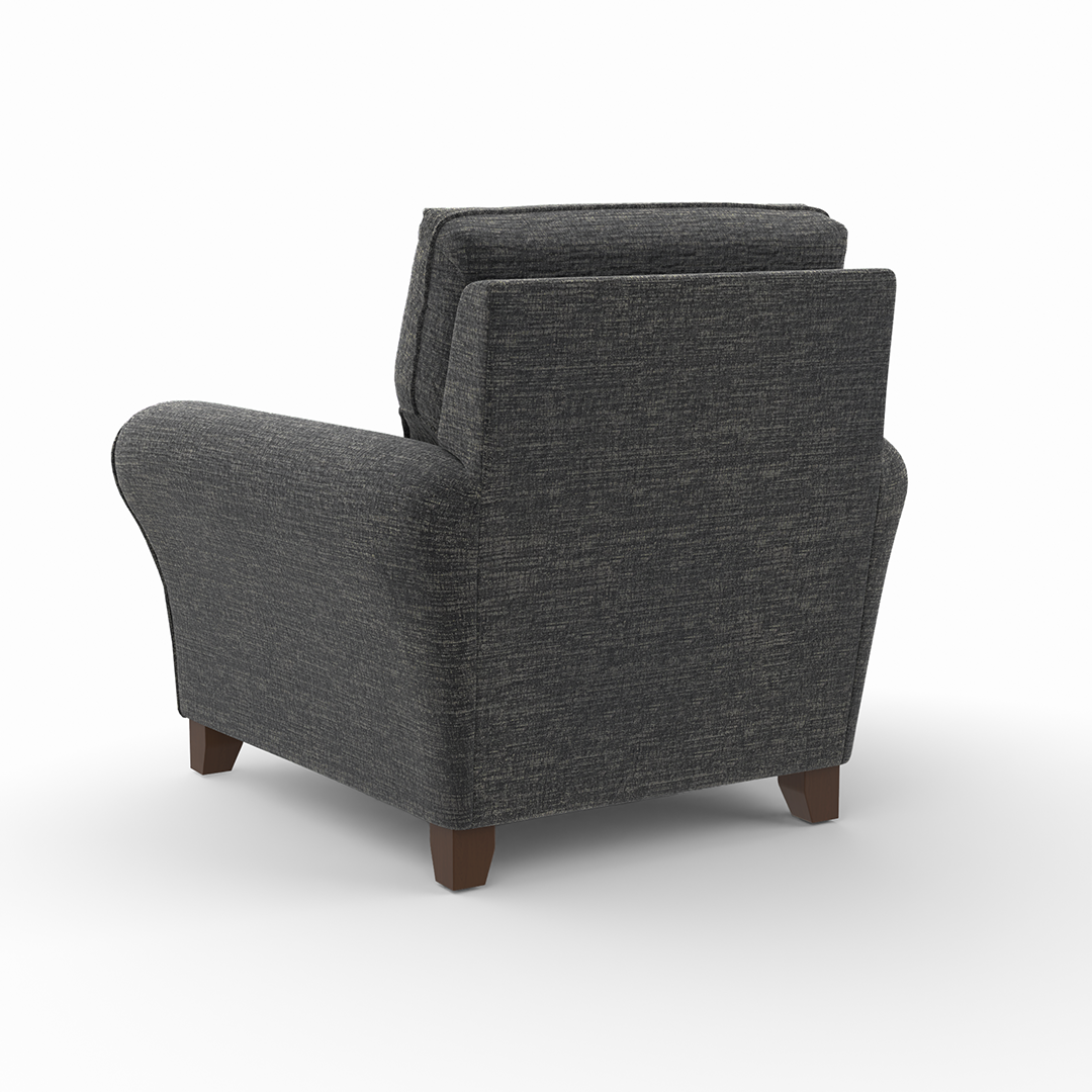 Paxton Chair - Modern Accent Chair for Living Room, Bedroom & Office - Comfortable Upholstered Lounge Chair with Sturdy Metal Legs - Perfect for Relaxing, Reading & Decorating Your Home