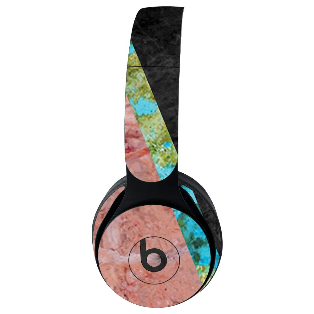 MightySkins Vinyl Decal Wrap Cover for Beats Solo Pro Wireless Headphones - Cut Marble Design | Protective, Durable & Customizable Skin | Easy to Apply & Remove | Made in USA | Perfect for Gym, Travel & Daily Use