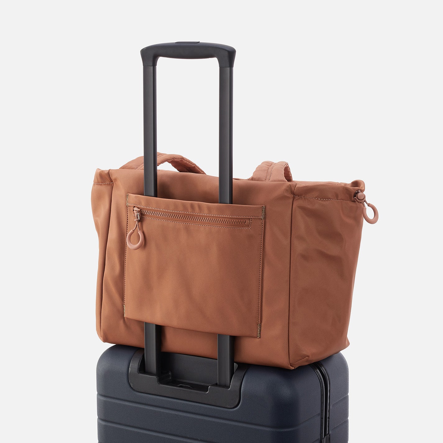 Eco-Friendly ALL IN ONE Tote Bag - Waterproof Recycled Nylon (CaRefiber) - Jet Black - Perfect for Work, Travel & Gym Essentials