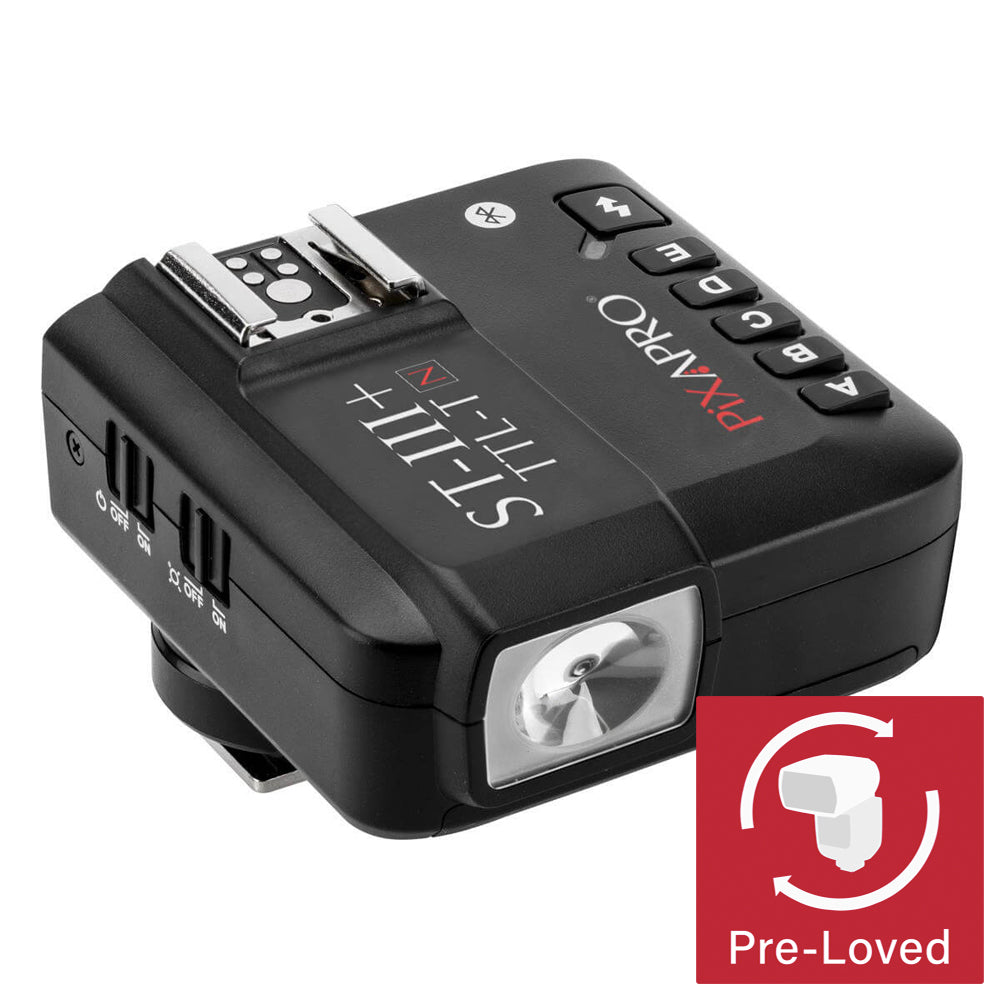 PRO ST III Plus 2.4GHz Wireless TTL Flash Trigger with High Speed Sync & Bluetooth for Nikon DSLR Cameras - Perfect for Studio Photography, Wedding Shoots & Outdoor Portraits