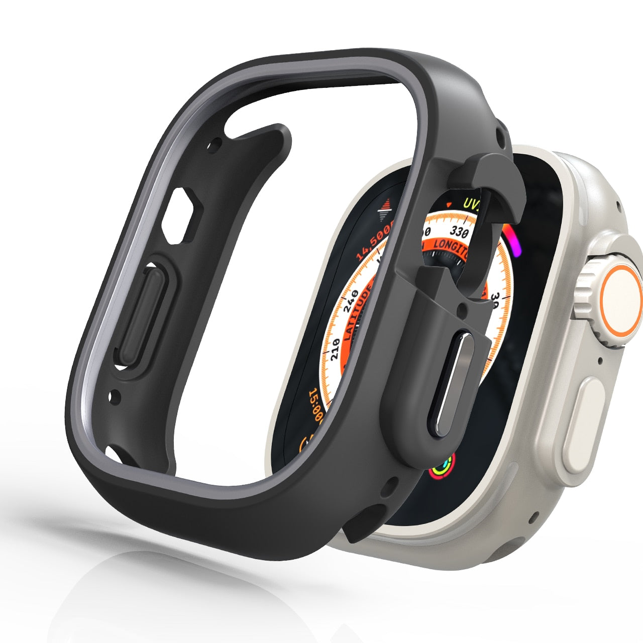 Durable Shockproof TPU Protective Case for Apple Watch Series 8/7/6/SE - Slim Fit Cover for Workout, Running & Outdoor Activities