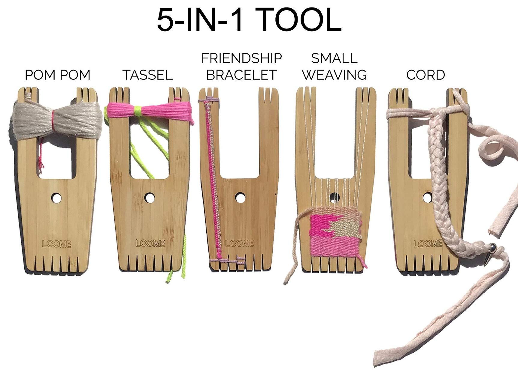 Loome Braiding, Weaving & Cordmaking Tool - Large Wooden Craft Kit for DIY Jewelry, Macrame & Fiber Arts | Perfect for Beginners & Professional Crafters