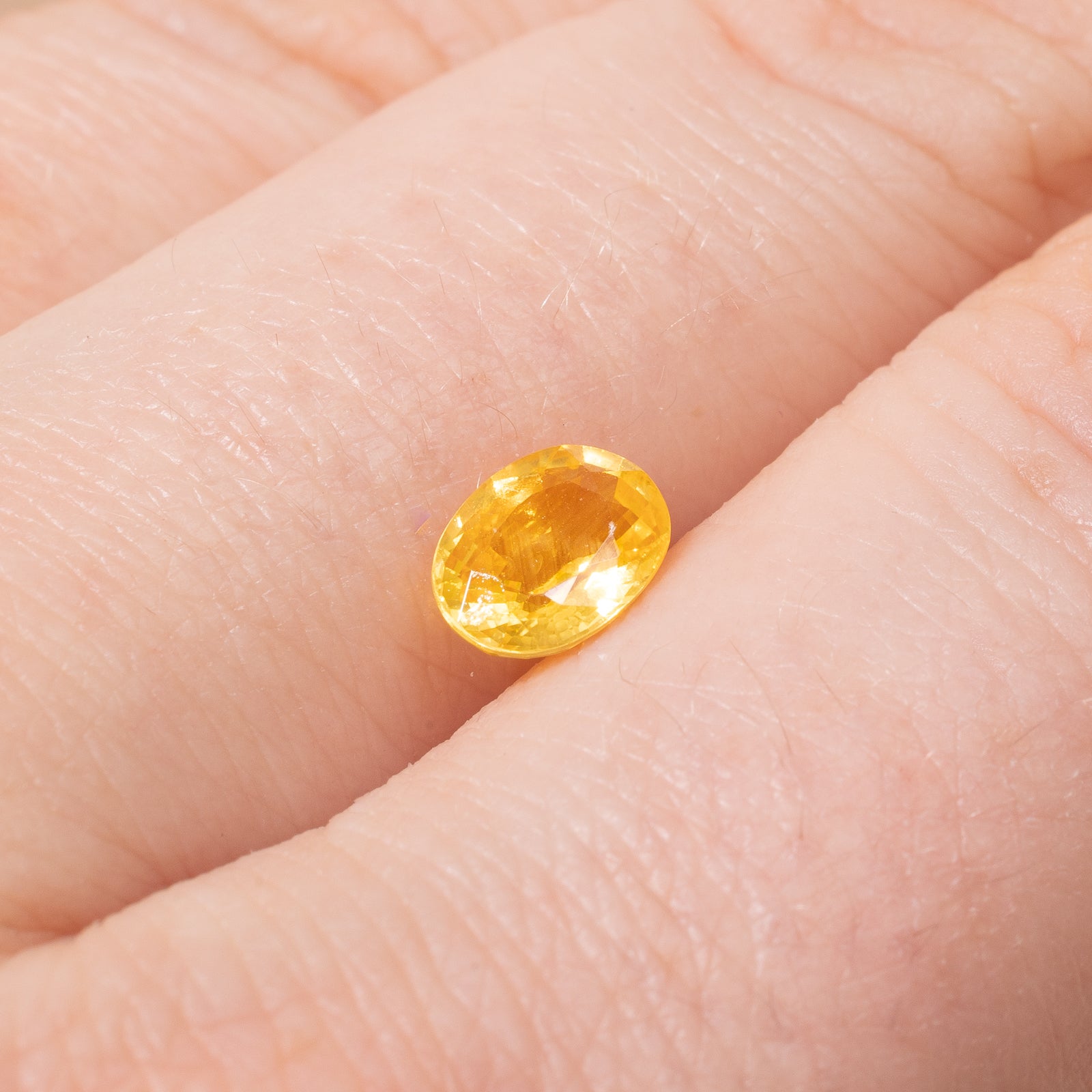 1.20ct Natural Oval Cut Loose Yellow Sapphire Gemstone for Jewelry Making - Engagement Rings, Pendants & Earrings