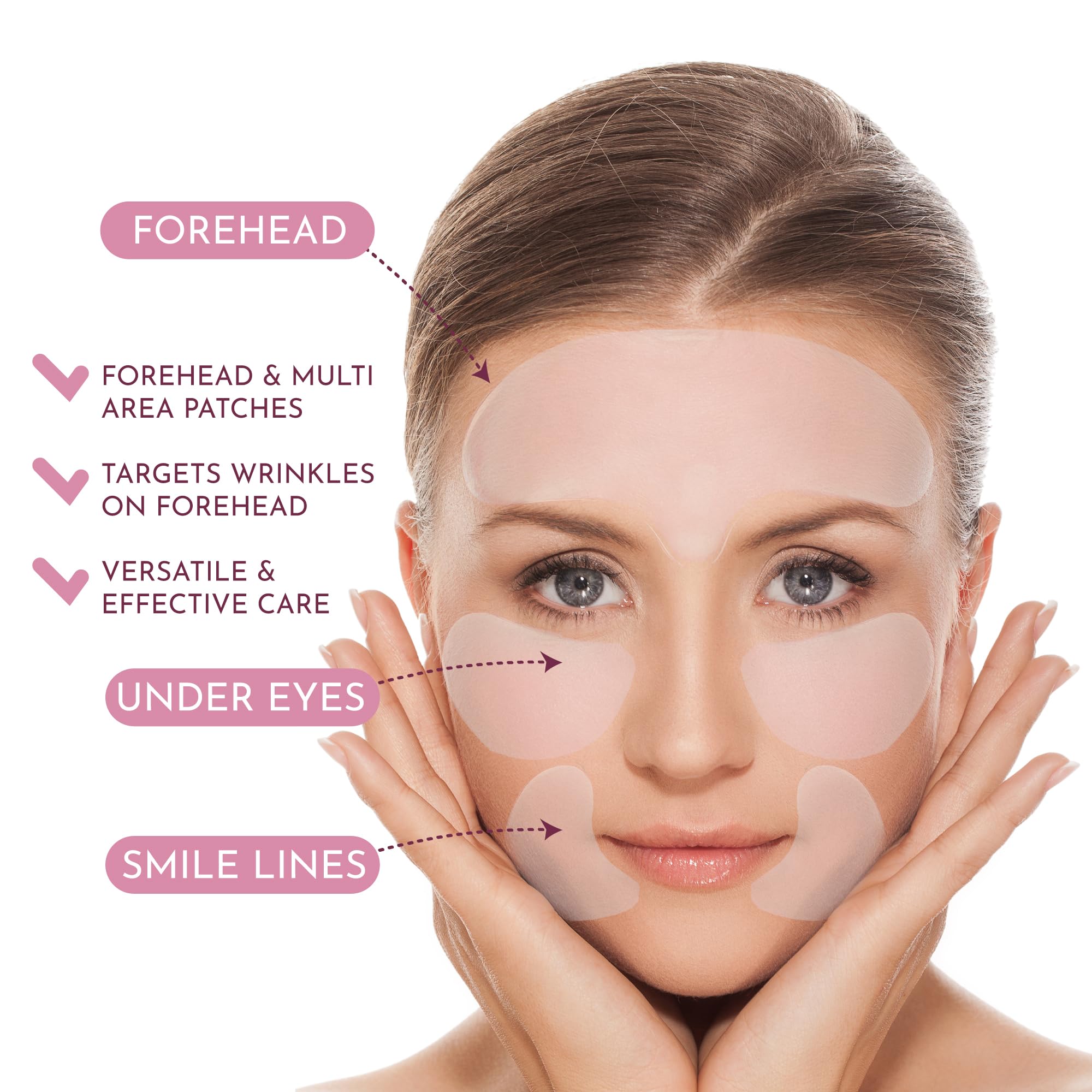 Reusable Silicone Forehead Wrinkle Patches - Anti-Aging Facial Tape for Deep Frown Lines & Wrinkles Removal | Overnight Wrinkle Treatment | Skincare Face & Eye Smoothing Sheets - Perfect for Nighttime Use, Travel & Daily Anti-Wrinkle Care
