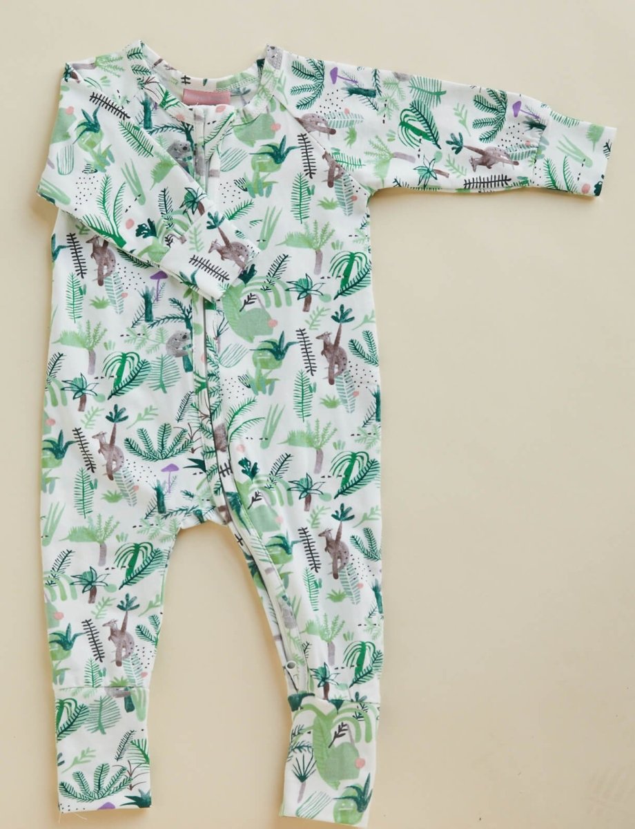Fern Gully Sleep Suit - Soft & Comfortable Baby Pajamas for Boys & Girls | Perfect for Nursery, Bedtime & Lounging