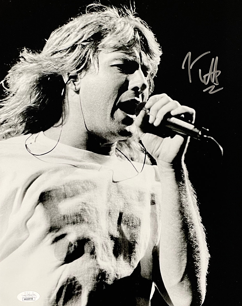 Joe Elliott Autographed 11x14 Black & White Def Leppard Photo with JSA COA - Perfect for Rock Music Fans, Collectors & Home Decor
