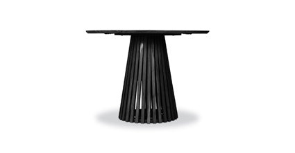 Gigi 46-Inch Round Dining Table - Modern Wood Kitchen Table for Small Spaces, Breakfast Nook & Cozy Family Meals