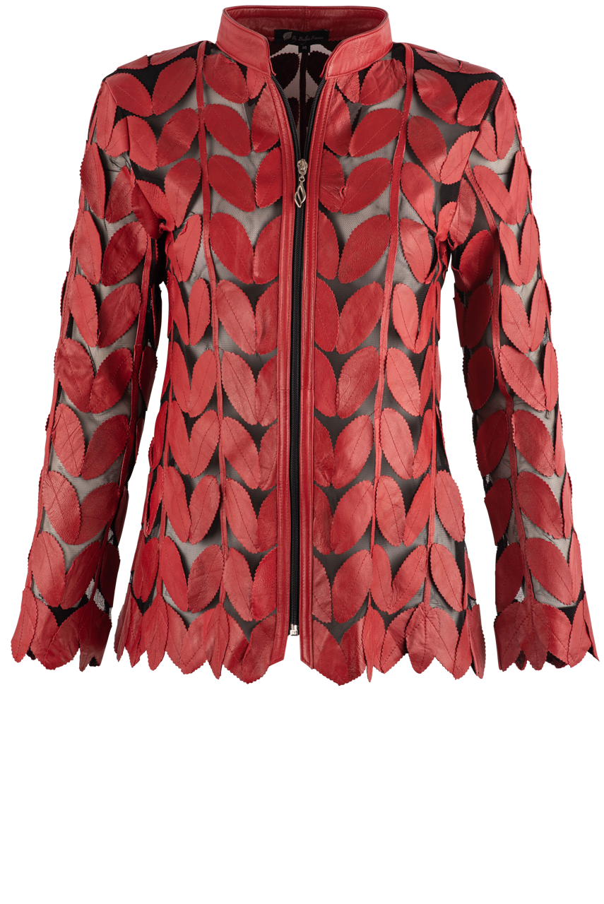 Premium Belgin Francis Genuine Leather Leaf Jacket for Men & Women - Stylish Outerwear for Fall, Winter & Outdoor Adventures