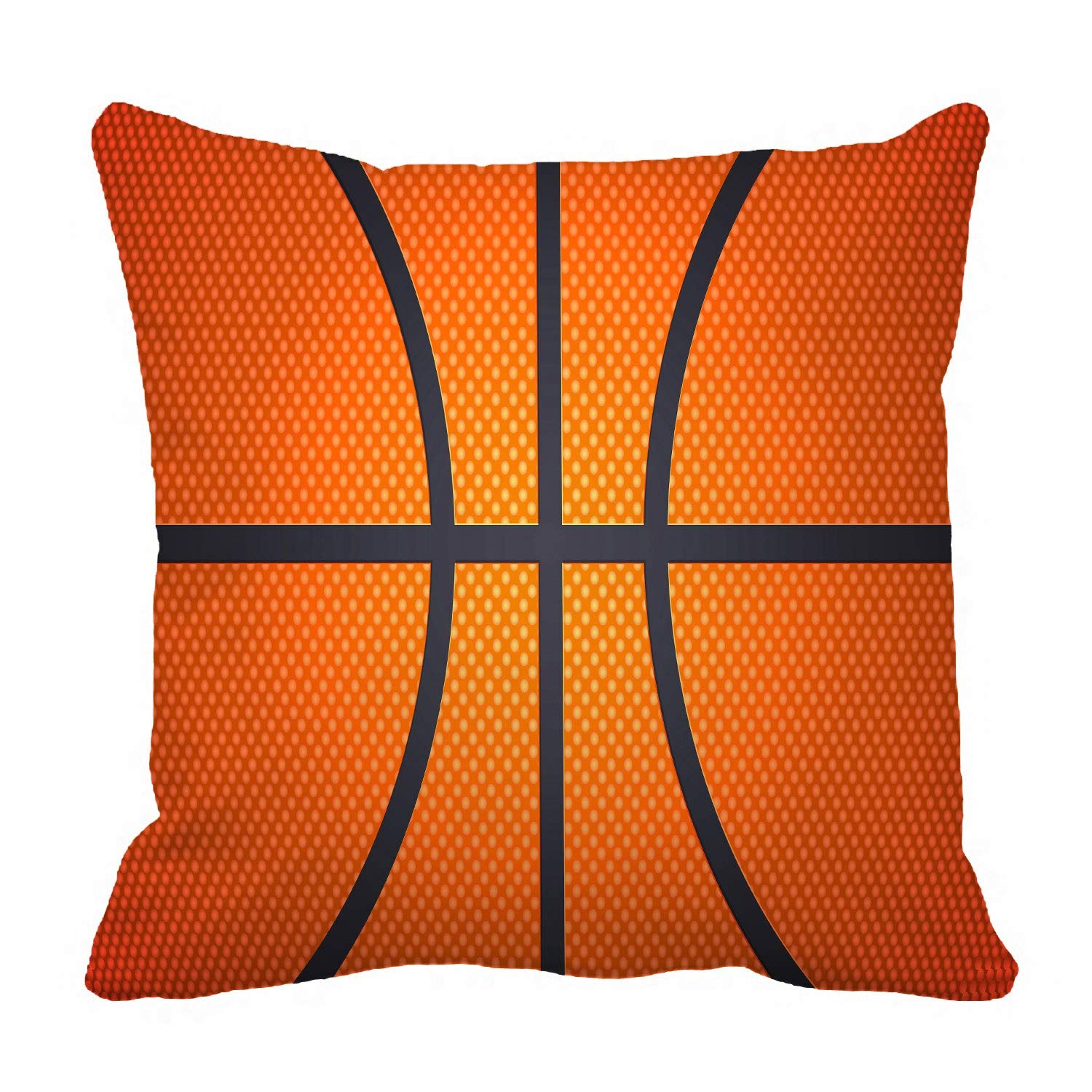 ECZJNT 16x16 Inch Basketball Sports Pillow Case Cover - Soft & Durable Cushion Cover for Home Decor, Game Room, and Sports Fan Gifts