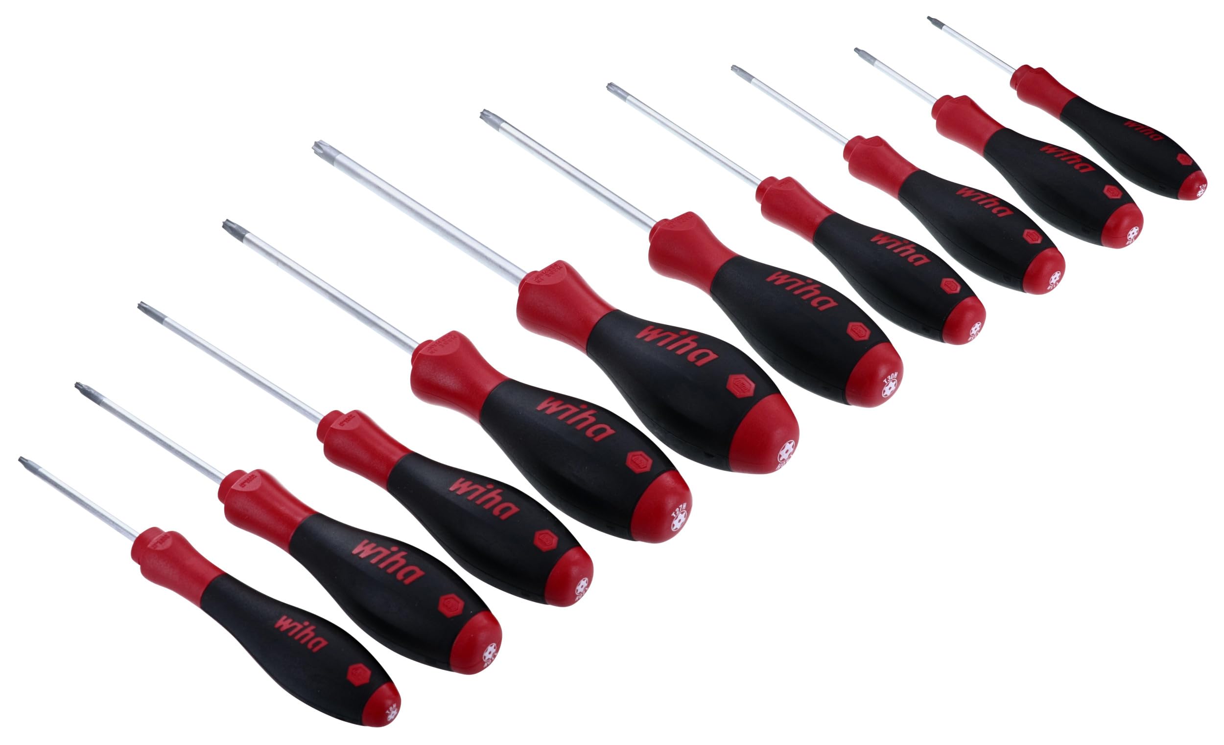 Wiha 36259 10-Piece Tamper Resistant Torx Driver Set (T7s-T40s) - Professional Screwdriver Kit for Electronics, Automotive & Home Repairs
