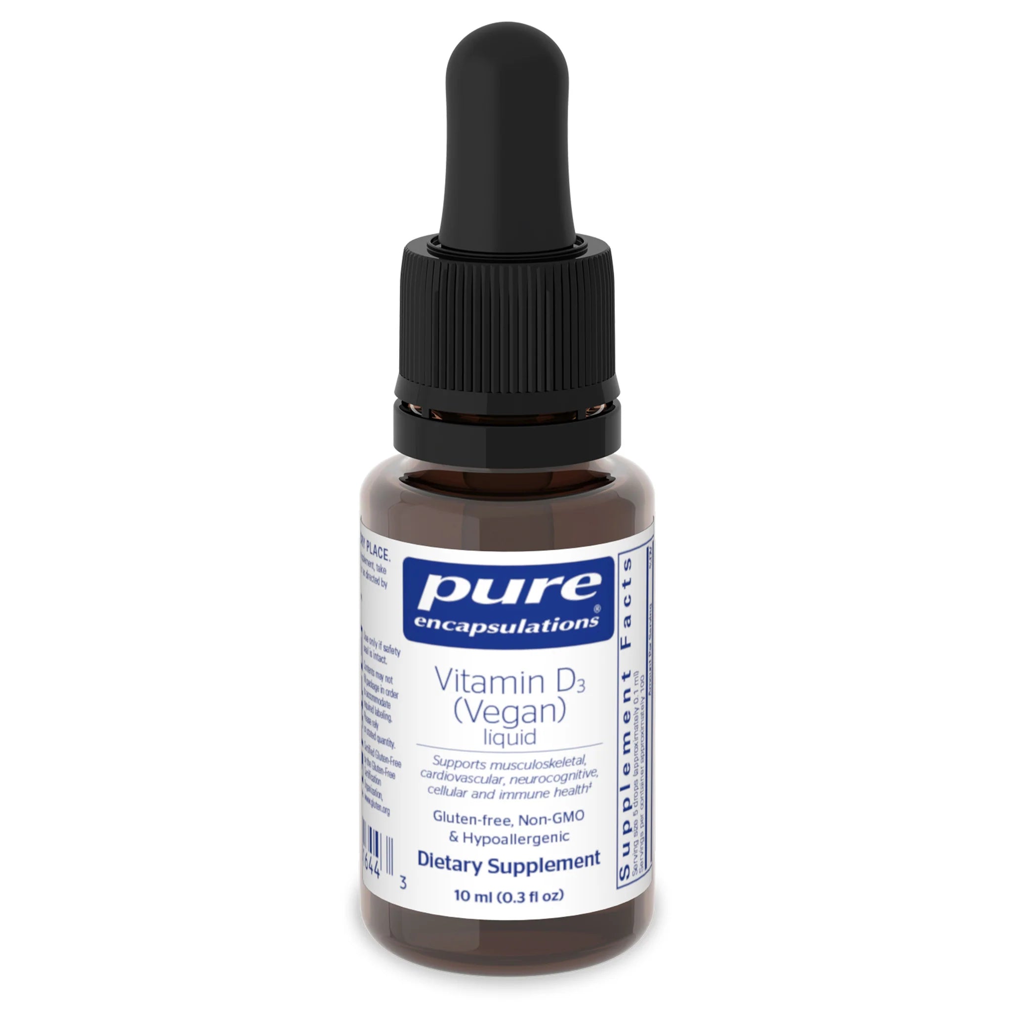 Organic Vegan Vitamin D3 Liquid Drops - 5000 IU, Non-GMO, Gluten-Free - Supports Immune & Bone Health - Ideal for Adults, Kids & Vegetarians - Perfect for Daily Supplement & Winter Wellness