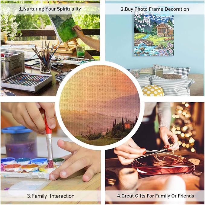 DIY Paint by Numbers Kit - Montreal Winter Street Snowfall Scene | 16